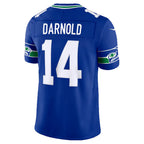 S.Seahawks #14 Sam Darnold Royal Alternate Vapor F.U.S.E. Stitched Limited Jersey BUTLER