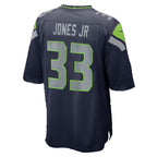 S.Seahawks #33 Velus Jones Jr. College Navy Team Game jersey BUTLER