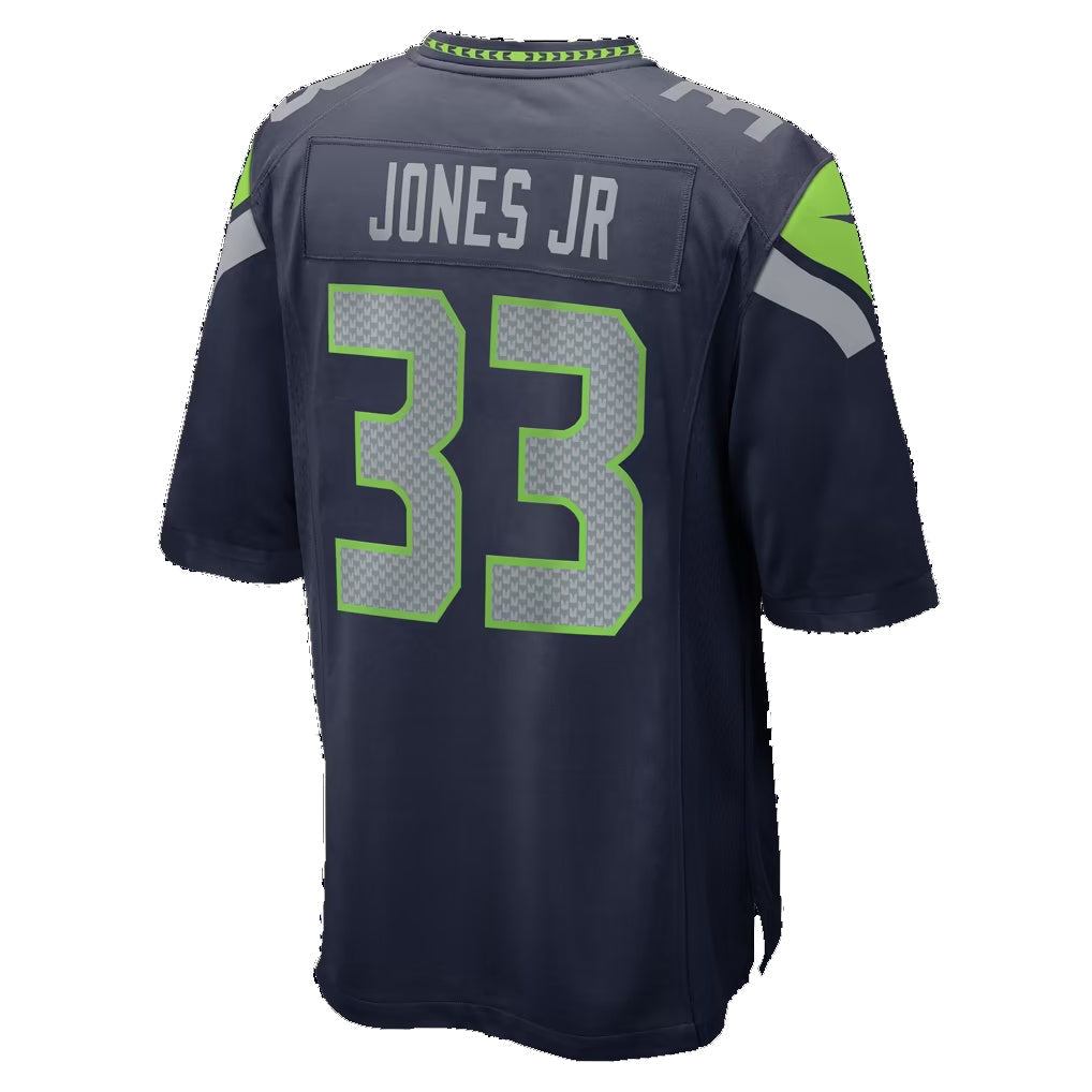 S.Seahawks #33 Velus Jones Jr. College Navy Team Game jersey BUTLER