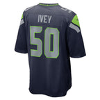 S.Seahawks #50 Jared Ivey College Navy Team Game Jersey BUTLER