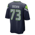 S.Seahawks #73 Logan Brown College Navy Team Game Jersey BUTLER