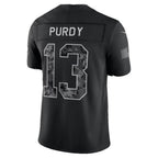 SF.49ers #13 Brock Purdy Black 2026 Salute to Service Stitched Limited jersey BUTLER