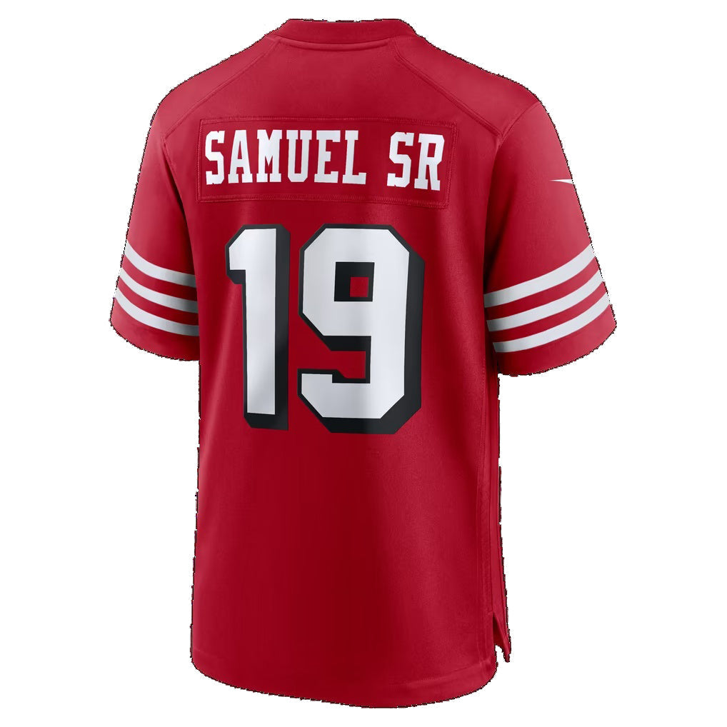 SF.49ers #19 Deebo Samuel Sr Scarlet Alternate Game jersey BUTLER