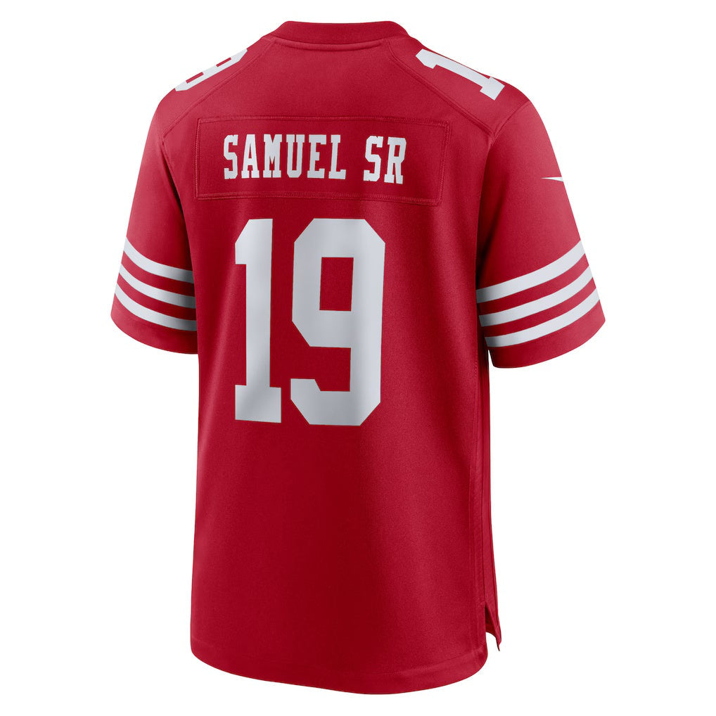 SF.49ers #19 Deebo Samuel Sr Scarlet Team Game Jersey BUTLER
