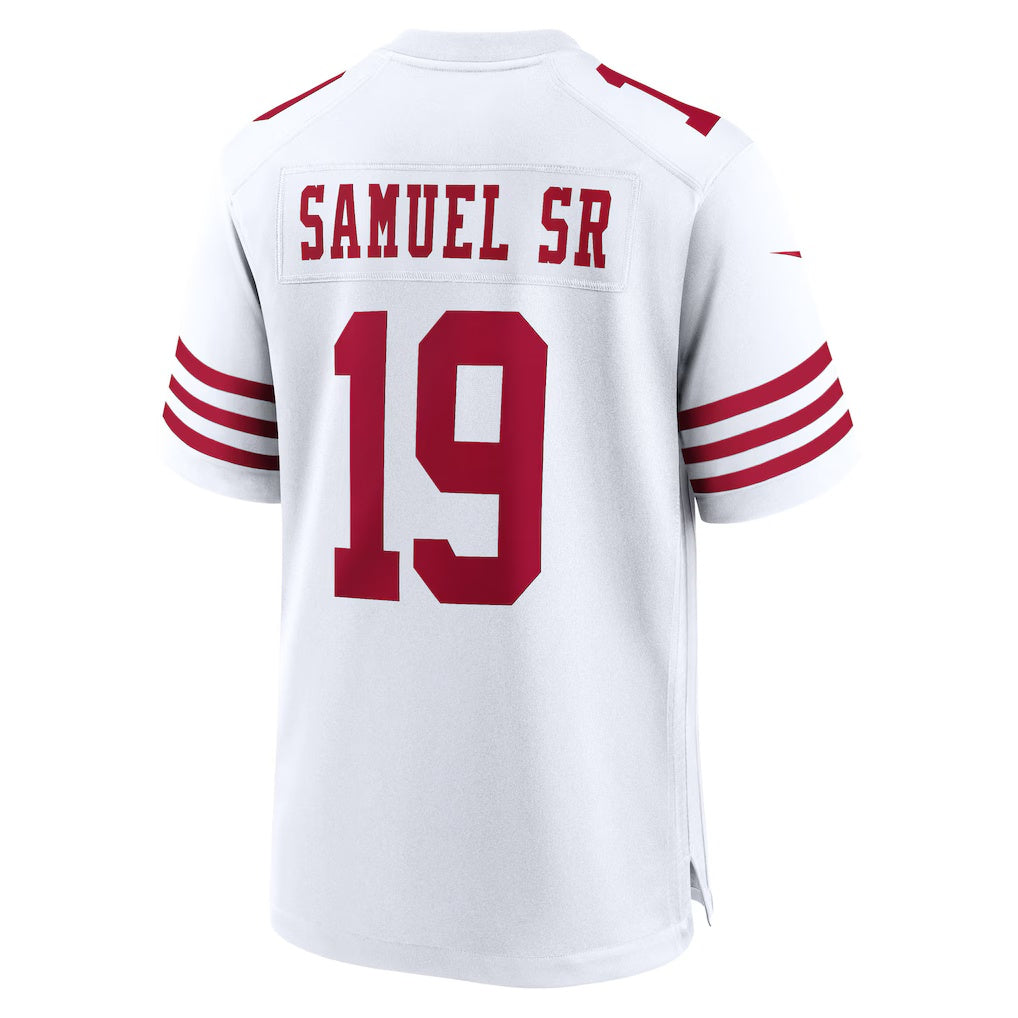SF.49ers #19 Deebo Samuel Sr White Game Jersey BUTLER