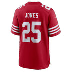 SF.49ers #25 Jack Jones Scarlet Team Game jersey BUTLER