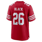 SF.49ers #26 Kaelon Black Scarlet Team Game jersey BUTLER