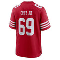 SF.49ers #69 Enrique Cruz Jr. Scarlet Team Game jersey BUTLER