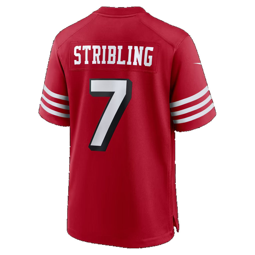 SF.49ers #7 De'Zhaun Stribling Scarlet Alternate Game jersey BUTLER