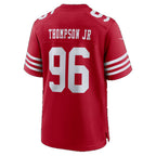 SF.49ers #96 James Thompson Jr Scarlet Team Game jersey BUTLER
