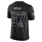 SF.49ers #97 Nick Bosa Black 2026 Salute to Service Stitched Limited jersey BUTLER