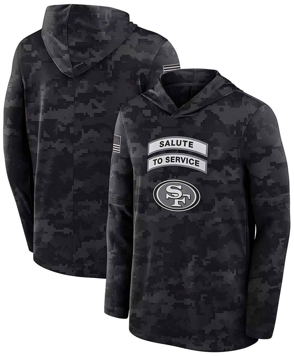 SF.49ers 2026 Salute To Service Club Pullover Hoodie Cheap sale Birthday and Christmas gifts Stitched American Jersey BUTLER