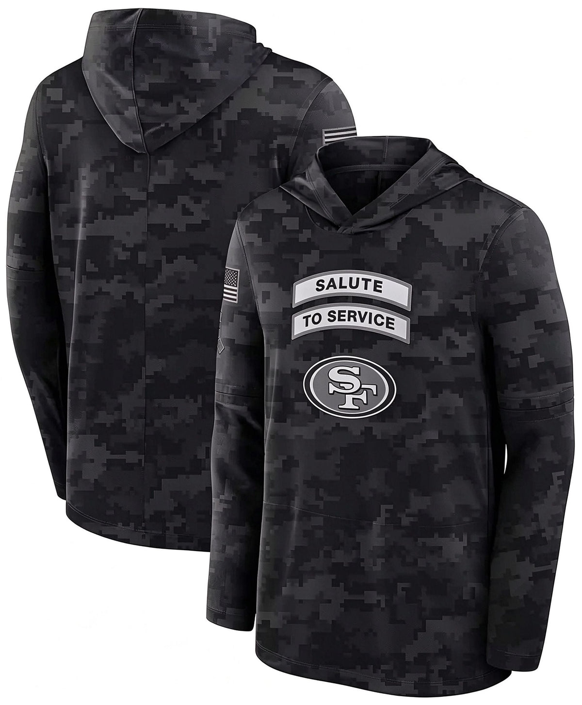 SF.49ers 2026 Salute To Service Club Pullover Hoodie Cheap sale Birthday and Christmas gifts Stitched American Jersey BUTLER