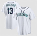 Seattle Mariners #13 Kade Anderson White Cool Base Limited Stitched Jersey BUTLER
