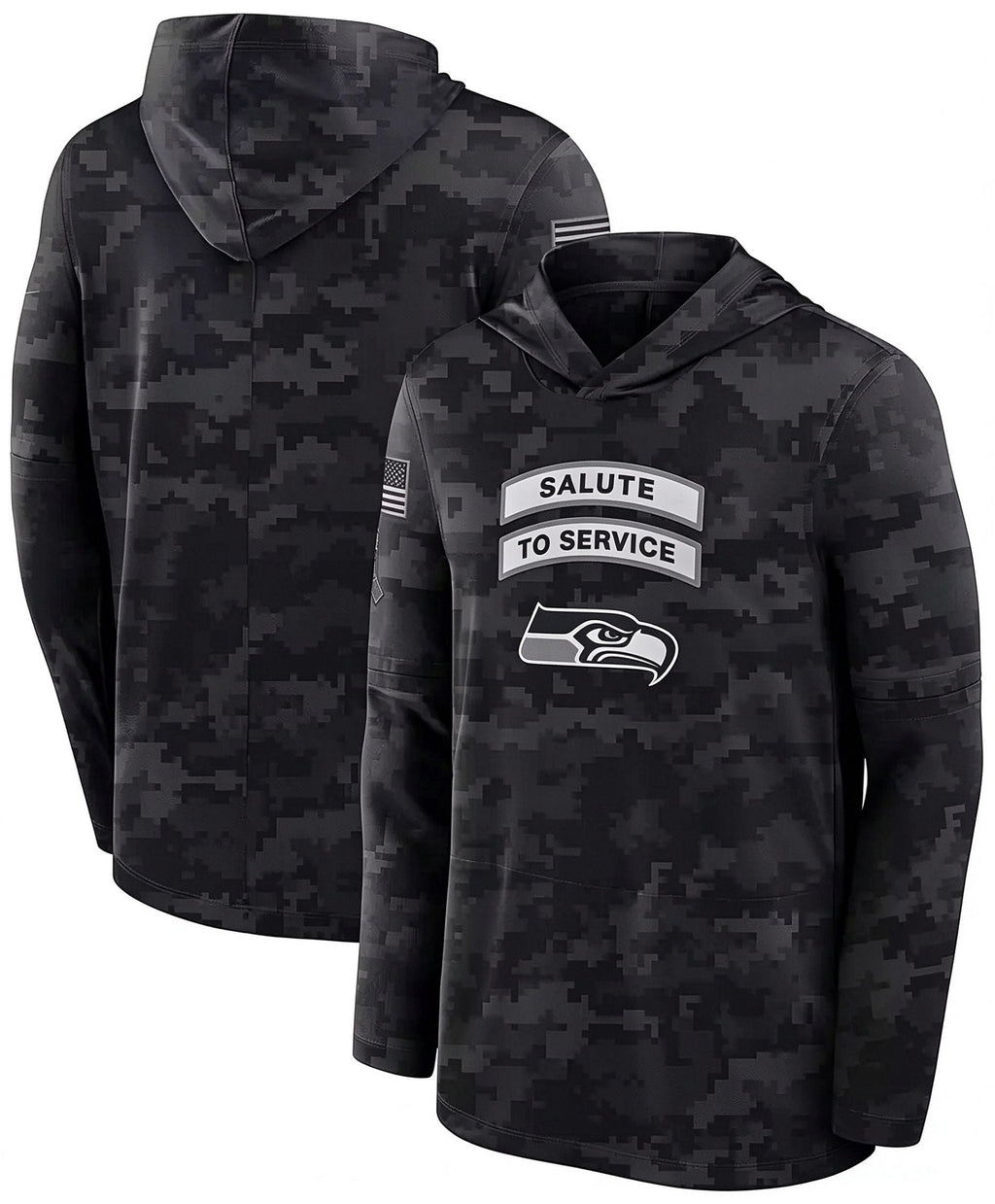 S.Seahawks 2026 Salute To Service Club Pullover Hoodie Cheap sale Birthday and Christmas gifts Stitched American Jersey BUTLER
