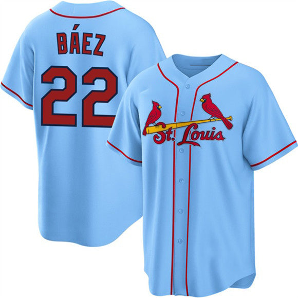 St. Louis Cardinals #22 Joshua Baez Blue Cool Base Stitched Jersey BUTLER
