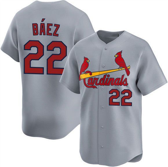 St. Louis Cardinals #22 Joshua Baez Gray 2024 Away Limited Stitched Jersey BUTLER