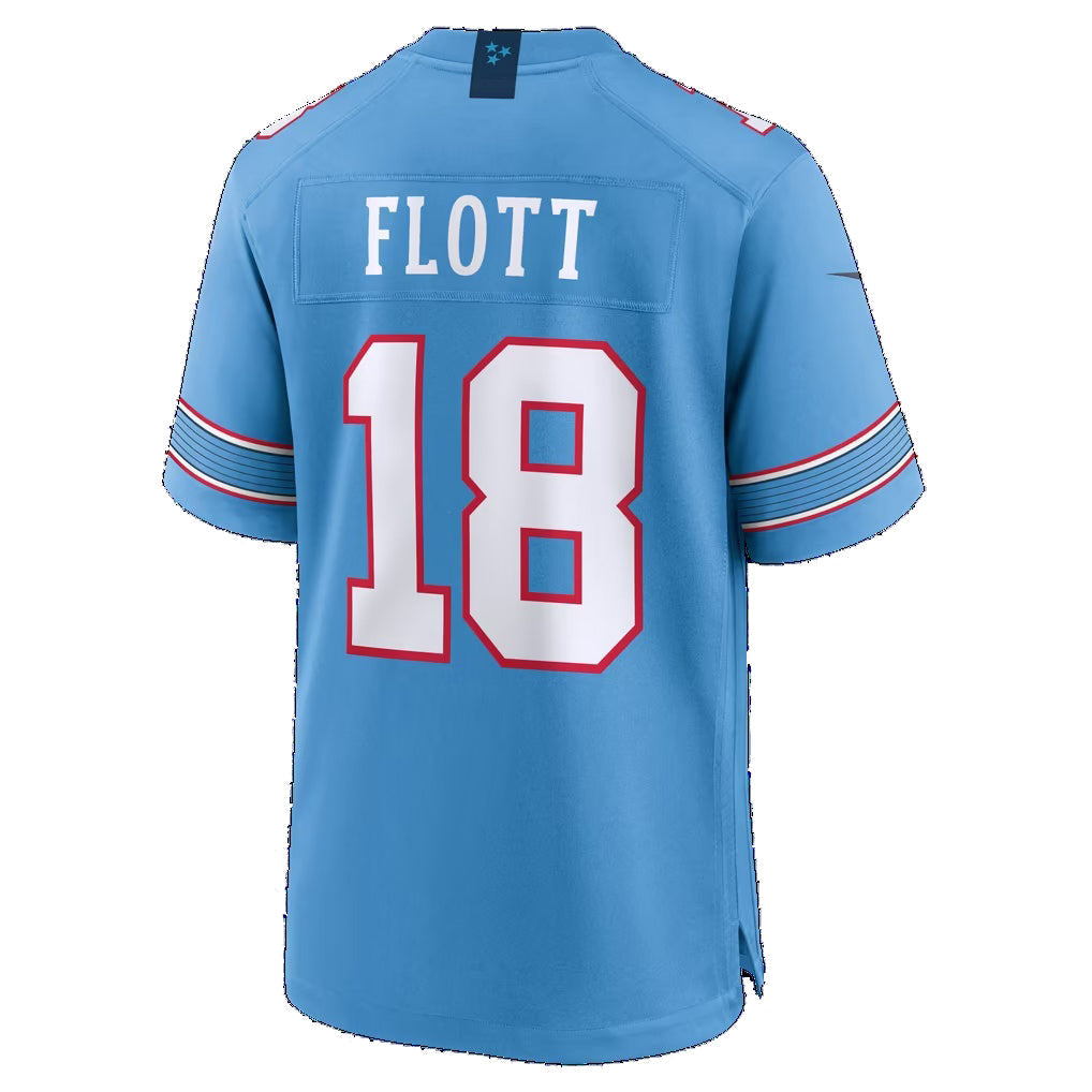 T.Titans #18 Cordale Flott Light Blue Team Game jersey BUTLER