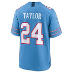 T.Titans #24 Alontae Taylor Light Blue Team Game jersey BUTLER