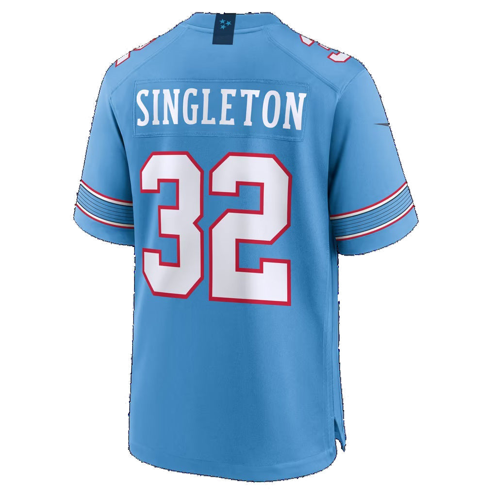 T.Titans #32 Nicholas Singleton Light Blue Team Game jersey BUTLER
