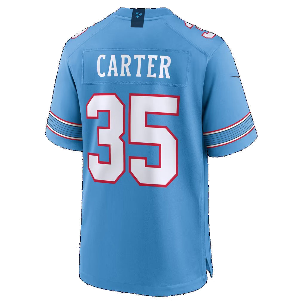 T.Titans #35 Michael Carter Light Blue Team Game jersey BUTLER