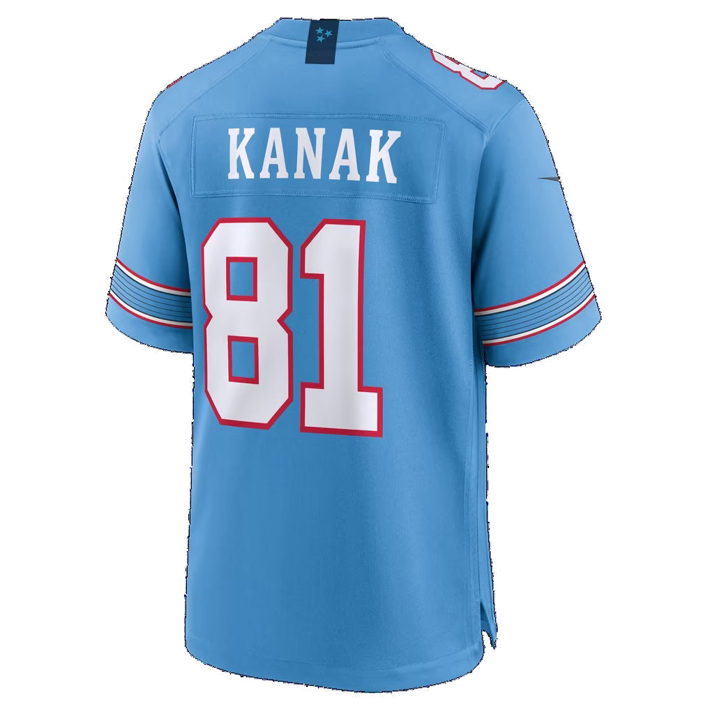 T.Titans #81 Jaren Kanak Light Blue Team Game jersey BUTLER