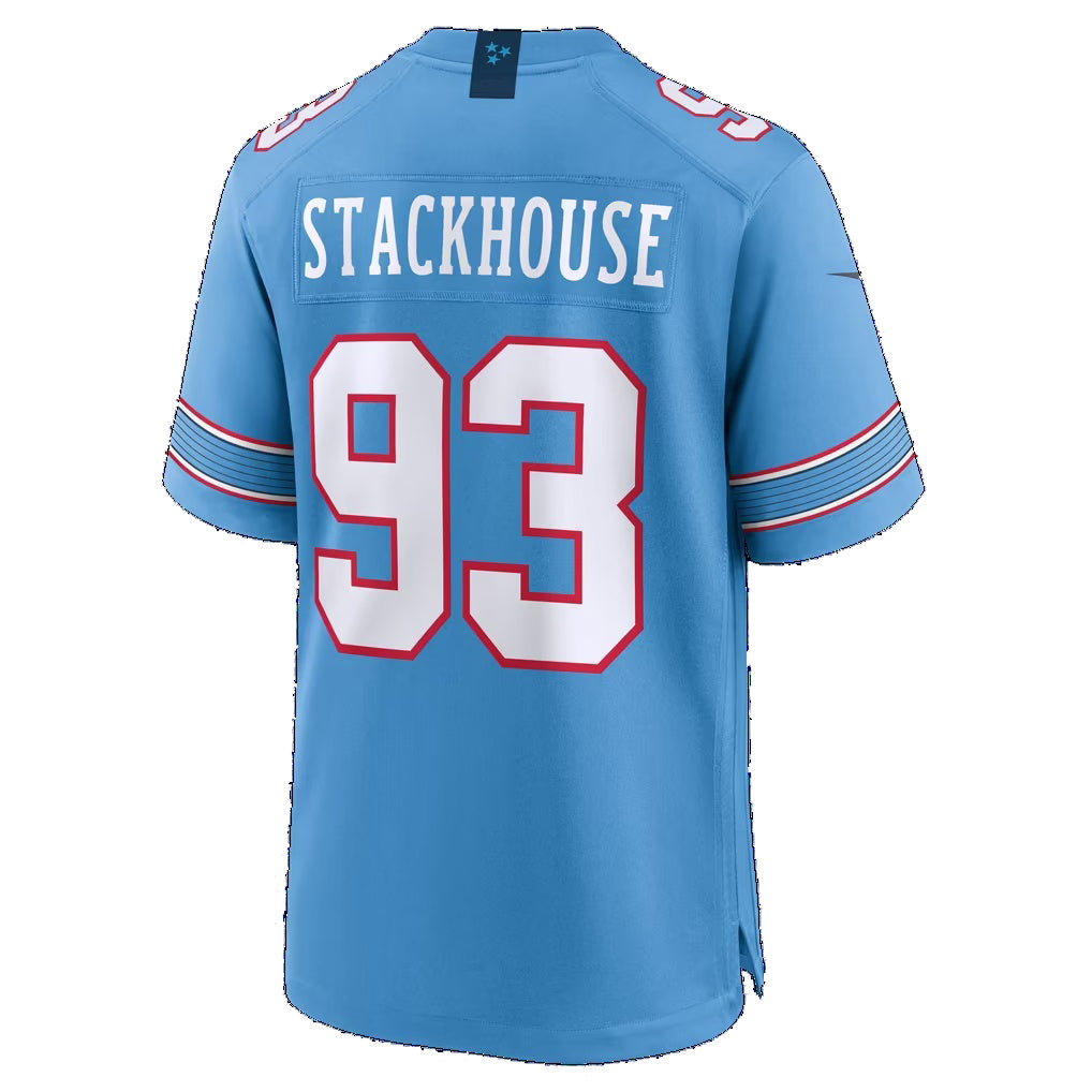 T.Titans #93 Nazir Stackhouse Light Blue Team Game jersey BUTLER