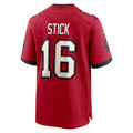TB.Buccaneers #16 Easton Stick Red Team Game jersey BUTLER
