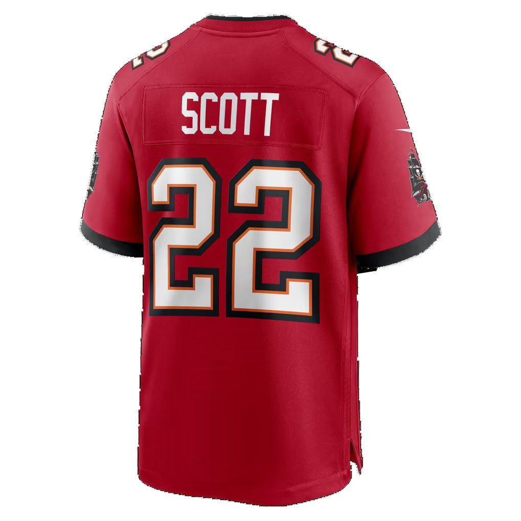 TB.Buccaneers #22 Keionte Scott Red Team Game jersey BUTLER