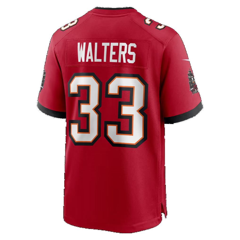TB.Buccaneers #33 Silas Walters Red Team Game jersey BUTLER