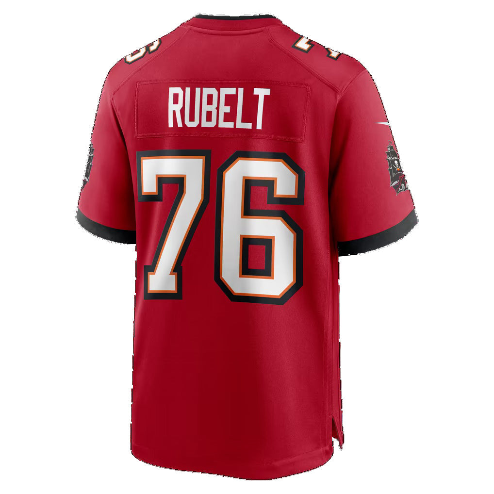 TB.Buccaneers #76 Paul Rubelt Red Team Game jersey BUTLER