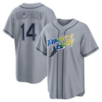 Tampa Bay Rays #14 Chandler Simpson Gray Road Stadium Jersey BUTLER