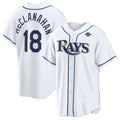 Tampa Bay Rays #18 Shane McClanahan White 2026 World Series Home Replica Jersey BUTLER