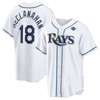 Tampa Bay Rays #18 Shane McClanahan White 2026 World Series Home Replica Jersey BUTLER