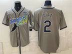 Tampa Bay Rays #2 Yandy D¨ªaz Gray 2026 AL East Champions Patch Vapor Limited Stitched Jersey BUTLER
