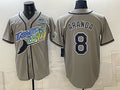 Tampa Bay Rays #8 Jonathan Aranda Gray 2026 AL East Champions Patch Vapor Limited Stitched Jersey BUTLER