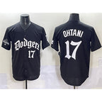 Los Angeles Dodgers #17 Shohei Ohtani Black BUTLER 2025 LA Gothic Style With 2024 World Series Champions Patch Vapor Premier Limited Stitched Jersey