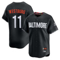 Baltimore Orioles #11 Jordan Westburg Player Black BUTLER City Connect Limited Home Game Stitched Jerseys