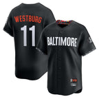 Baltimore Orioles #11 Jordan Westburg Player Black BUTLER City Connect Limited Home Game Stitched Jerseys