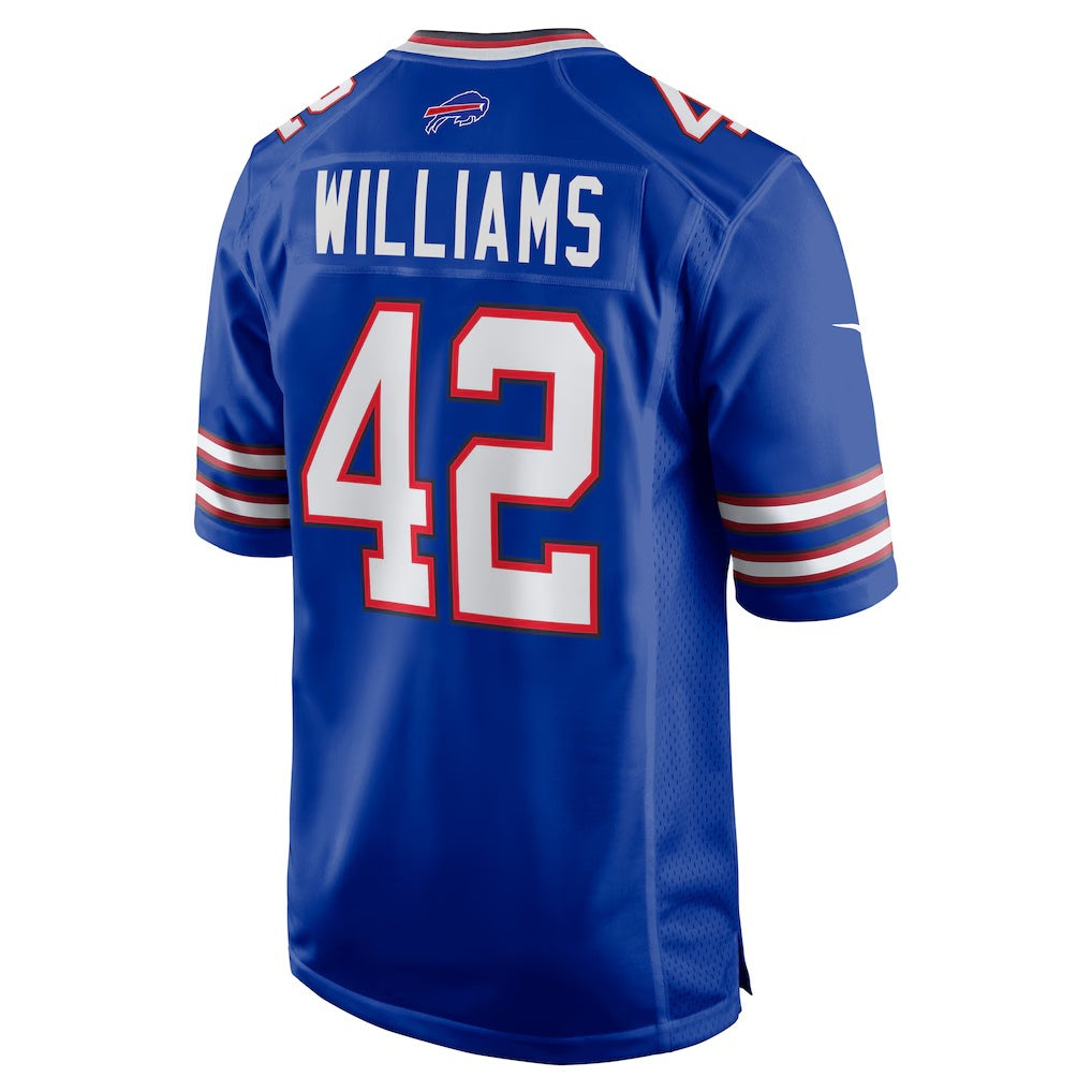 B.Bills #42 Dorian Williams Royal BUTLER Home Game Jersey