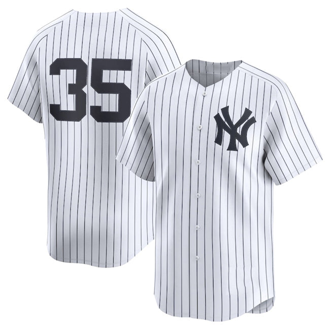 New York Yankees #35 Cody Bellinger White BUTLER 2024 Home Limited Stitched Jersey