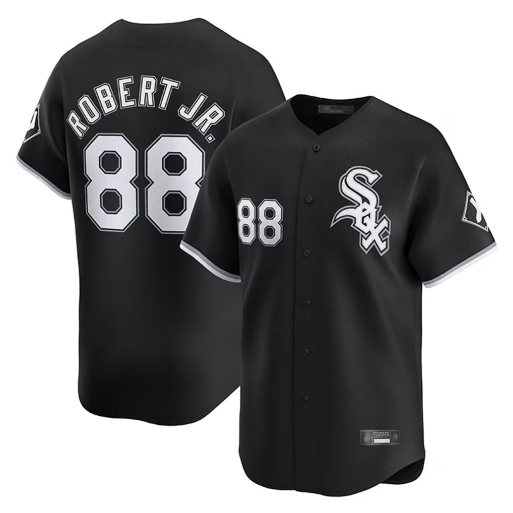 Chicago White Sox #88 Luis Robert Jr Player Black BUTLER Limited Home Stitched Jerseys