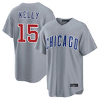 Chicago Cubs #15 Carson Kelly Player Gray BUTLER Home Game Stitched Jerseys