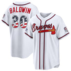 Atlanta Braves #30 Drake Baldwin 2026 All-Star Edition Stars & Stripes White BUTLER Stadium Jersey