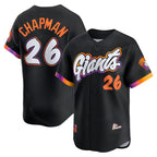 San Francisco Giants #26 Matt Chapman Black BUTLER Anthracite 2025 City Connect Limited Jersey