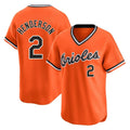 Baltimore Orioles #2 Gunnar Henderson Player Orange BUTLER T-shirt Limited Home Game Stitched Jerseys