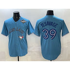Toronto Blue Jays #39 Trey Yesavage Blue BUTLER 2025 World Series Home Cool Base Stitched Jersey