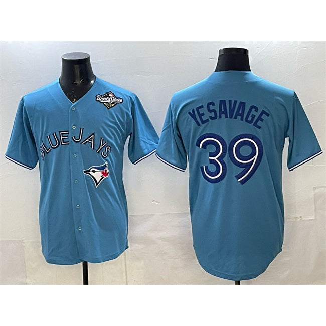 Toronto Blue Jays #39 Trey Yesavage Blue BUTLER 2025 World Series Home Cool Base Stitched Jersey