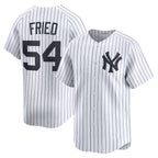 New York Yankees #54 Max Fried White BUTLER Home Limited Player Jersey 2