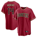 Arizona Diamondbacks #14 Gabriel Moreno Player Red BUTLER Home Game Stitched Jerseys